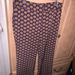 Printed wide leg pants